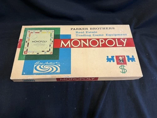 Vintage 1961 Monopoly Board Game by Parker Brothers Classic Original Complete