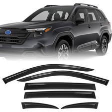 Rain Guards, Low Profile Car Window Visor Vent Visors Accessories, Tape-on Sm...