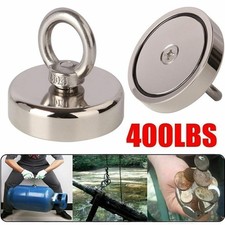 400LBS Neodymium Fishing Magnet Pulling Force Super Strong Round Rare Earth Hook