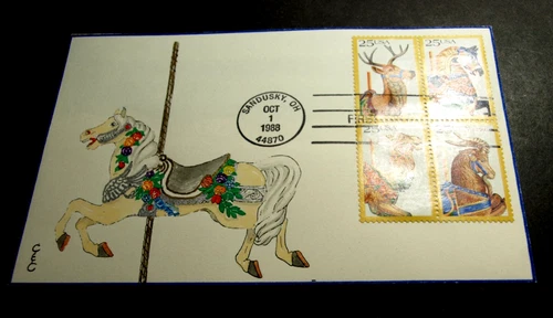 UNITED STATES HAND PAINTED FIRST DAY COVER SIGNED C & C SCOTT 2393a