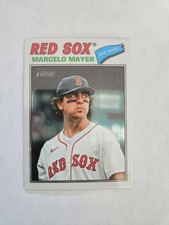 2026 Topps Heritage #356 Marcelo Mayer, Chrome - Red Sox