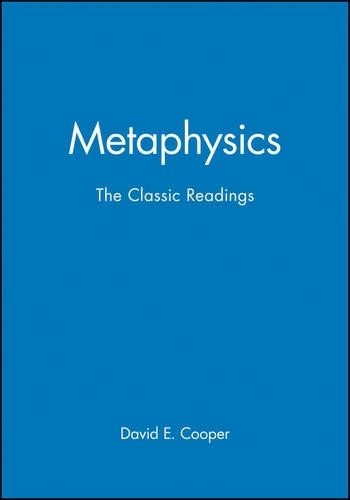Metaphysics by David E. Cooper - 9780631213246