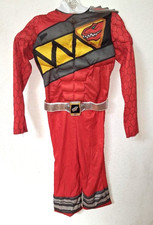 Halloween Costume L 10-12 Youth Red Power Ranger Muscle Chest Arms