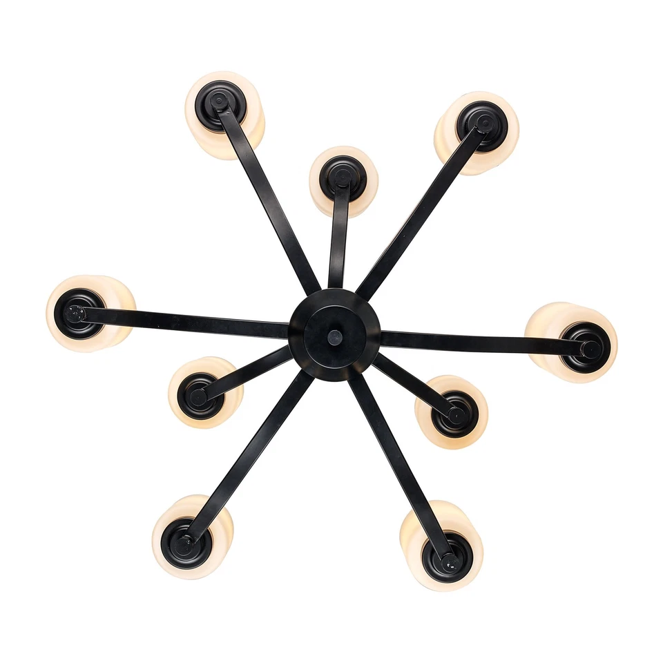 Lámpara de araña Trans Globe Lighting 70529 Mod Pod 9 luces 29" W - bronce Foto 2 de 4