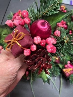 22 Vintage New Old Stock Christmas Floral Picks MJDesigns Gift Pinecone Berries