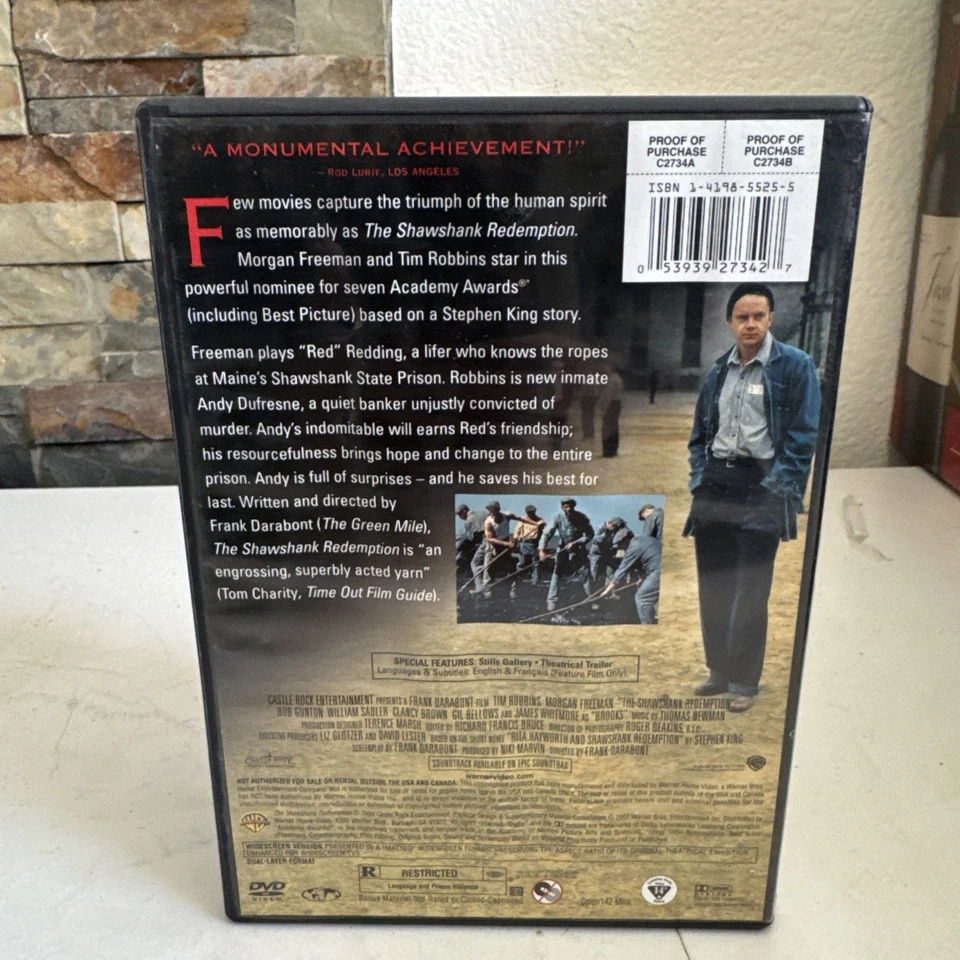 THE SHAWSHANK REDEMPTION (1994) DVD - Image 2 of 3