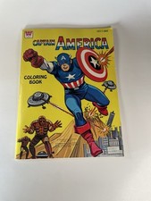 Vintage Captain America Coloring Book Whitman 1966. No Coloring Done Inside Book