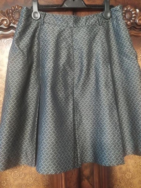 Women Kenneth Cole Skirt Grey Silk One size