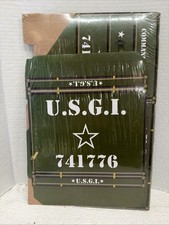 Vtg New Cardboard Military Storage Boxes U.S.G.I. Commander Guy
