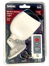 Sabre Motion Sensor Alarm Plus Light W Fake Security Camera W Remote  HS-FCA New