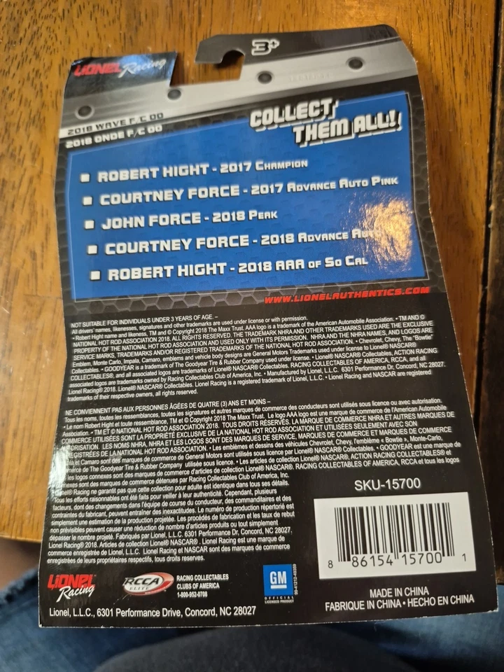 Robert Hight 2018 AAA de So Cal NHRA escala 1:64 coche divertido Foto 2 de 2