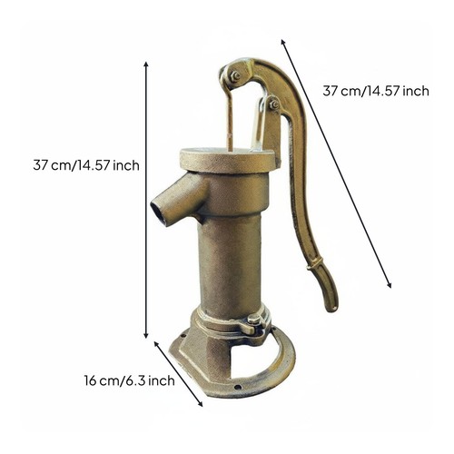 Pompe à Eau Manuelle En Fonte Robuste et Résistant pour Irrigation, Enfants - Afbeelding 9 van 13