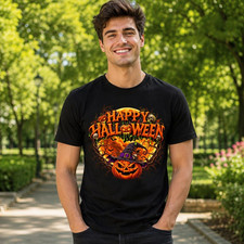 New Happy Halloween T-Shirt ALL SIZE S-5XL
