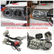 Adapter Wire 2007-2015 Toyota Land Cruiser Headlight Hid Xenon To 2016-2020 Led