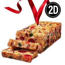 Claxton Fruit Cake Acrylic Christmas Ornament Holiday Dessert Food Gift 158