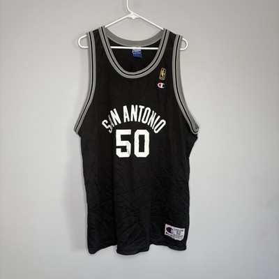 ロッドマン ユニフォーム 黒 USA製 90s サンアントニオ・スパーズ NBA Vintage 90s Champion San Antonio Spurs David Robinson 50 Jersey 52