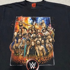 WWE T Shirt Mens XL Smackdown Raw 2019 Tour Shirt Double Sided