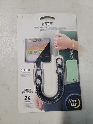Nite Ize Hitch Phone Anchor + Tether - Black/Black