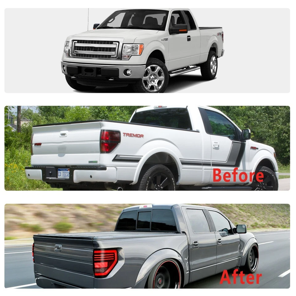 Barra LED señal secuencial para Ford F150 STX XLT 2009-2014 luces traseras 09-14 Foto 4 de 4