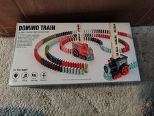 Domino Train Toy Set for Kids 60pcs Domino Blocks Set Building and Stacking Toy