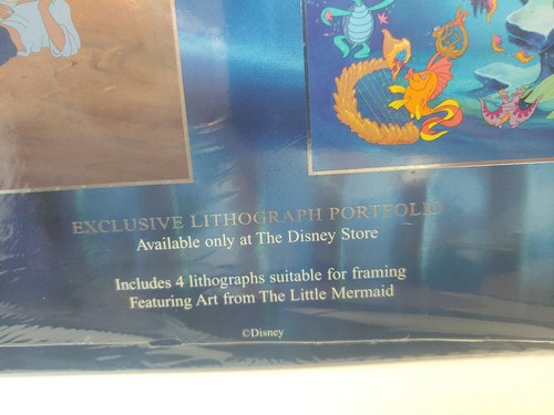 The Little Mermaid Excl Lithograph Portfolio includes 4 Suitable for Framing New - Picture 7 of 7