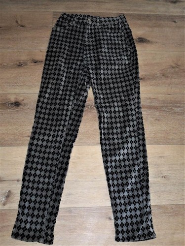 Vintage Versace Jeans Couture Argyle Velvet Women's Pants Sz:26 HTF - Picture 12 of 12