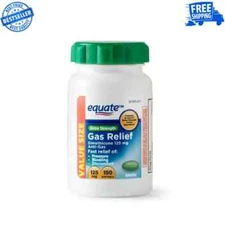 Equate Extra Strength Gas Relief Softgels Value Size, 125 mg, 150 Count