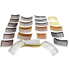 Goody Vintage Hair Combs Set Of 22 Brown White Clear Tortoise 80s Grandma