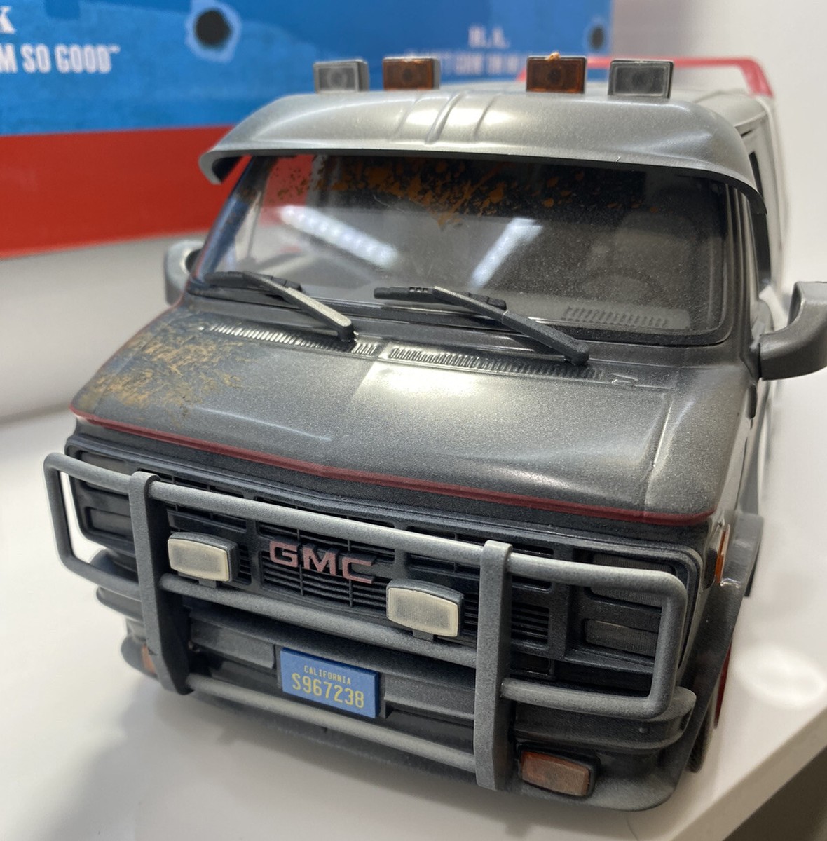 Greenlight 1/18 Scale 1983 GMC VANDURA The A-Team THE WEATHERED