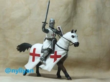 1/18 Miniatures Crusader Knights Robe Templar Sword Knight Scene Props Figure