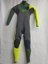 QUIKSILVER CYPHER 3:2 CZ Full Body Wetsuit Size 10 Gray Green
