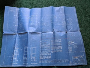 1906-Hand-Drawn-Blueprint-Railroad-Castings-23X17