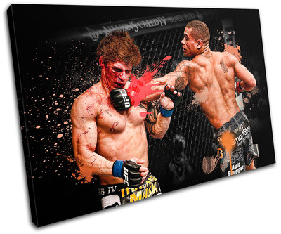 MMA Abel Trujillo Sports SINGLE CANVAS WALL ART Picture Print VA