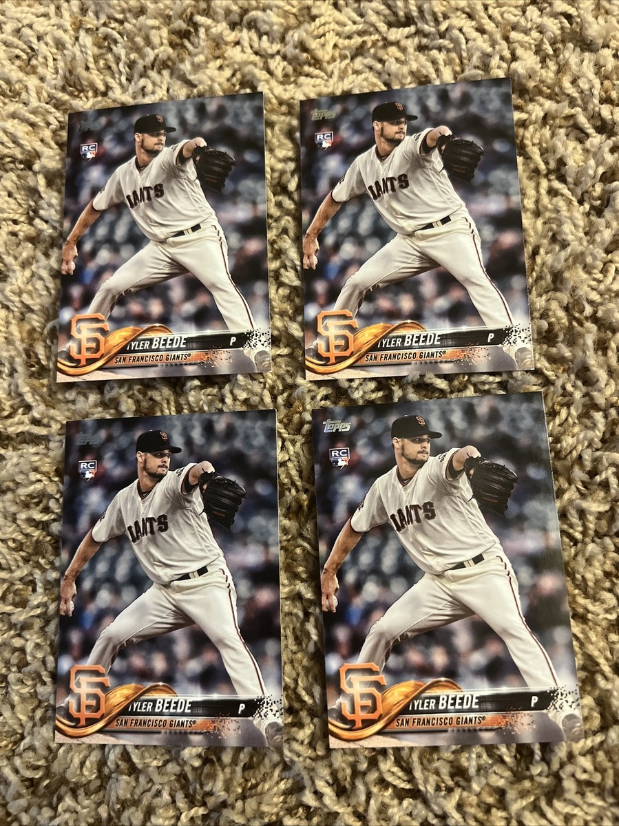 2018 Topps Update US142 Tyler Beede 4 count Rookie card lot Giants