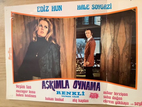 Türkisches Filmprogrammheft „ASKIMLA OYNAMA“ 1973- Ediz HUN- Hale SOYGAZI- TEMA - Bild 2 von 3