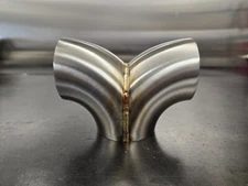 2-1 Merge Collector 2.5" .065 304 stainless tig welded custom turbo exhaust