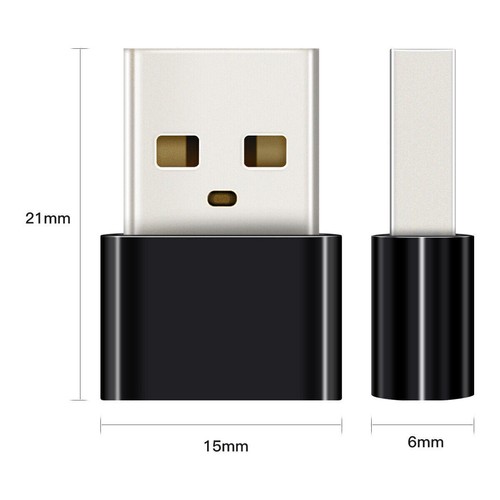 For iPhone 15 14 13 Pro Max Plus USB A Male to Type C Female Converter Adapter - Photo 2 sur 19