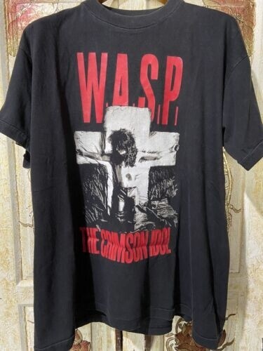 WASP Crimson Idol 90er schwarz kurzarm schwarz Unisex T-Shirt Reprint S-5XL - Bild 1 von 3