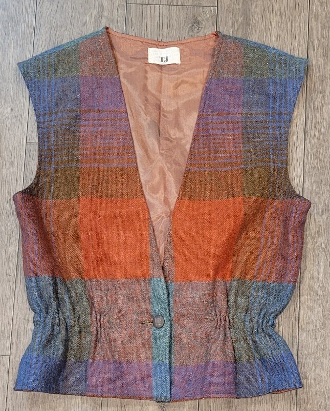 Thermo Jac Plaid Vest, TJ Vintage Vest, Womens Siz 9… Gem