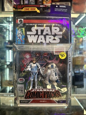 Star Wars Comic Packs #4 Luke Skywalker R2-D2 2 Pack Brand New Sealed Dark Horse