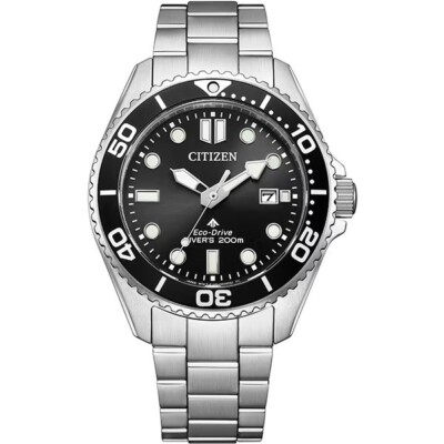 Citizen BN0261-51E Promaster Diver 200m Eco-Drive Sapphire Black Dial Men s Watc