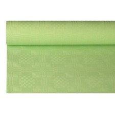 8m x 1,2m Papiertischdecke Damasttischdecke pastellgr&uuml;n