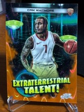 2023-24 Topps Cosmic Chrome Cam Whitmore RC Rookie ET  SSP /25 Orange