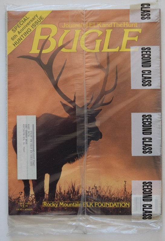 BUGLE MAGAZINE - FALL 1990 - Special 6th Anniversary Hunting Issue NEW