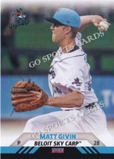 2022 Beloit Sky Carp Matt Givin RC Rookie Miami Marlins