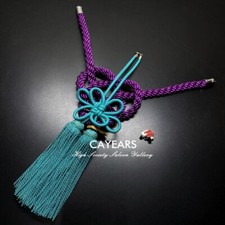Jdm Jp Cayears Produce Purple Kintsuna Rope Teal Fusa Kiku Knot Car Lucky Charms Jdm Jp Cayears Produce Purple Kintsuna Rope Teal Fusa Kiku Knot Car Lucky Charms