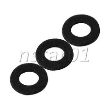 10Pieces 18mm OD and 15mm OD Trumpet Valve Felt Washers Black White