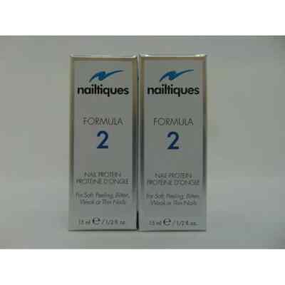Nailtiques FORMULA 2 NAIL PROTEIN for SOFT, PEELING, WEAK Nails 0.5 oz Pack 2