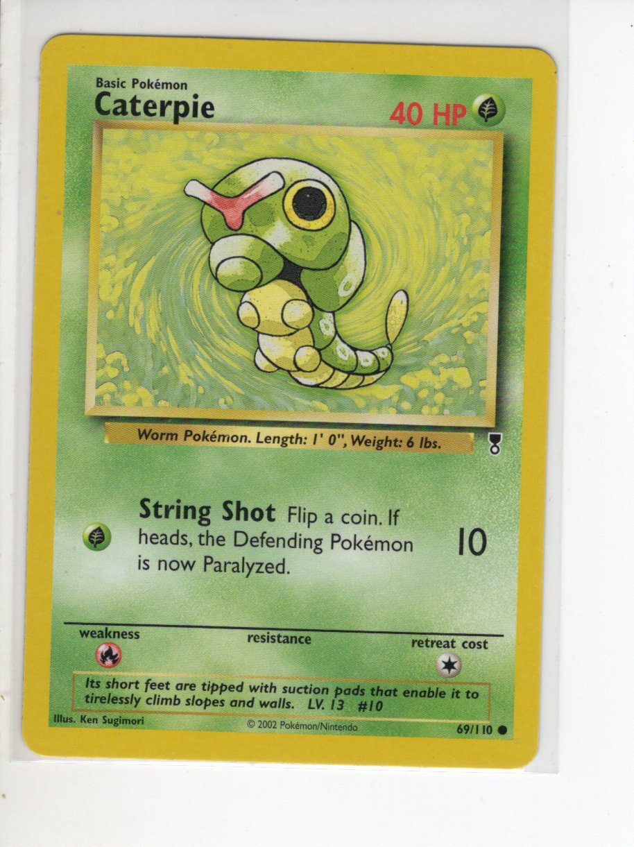 CATERPIE LEGENDARY SET POKEMON CARD 69/110 LP