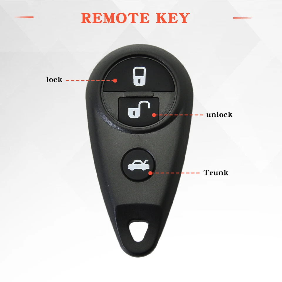 Mando a distancia OEM CWTWB1U819 3-BTN llavero para 2010 2011 2012 2013 2014 Subaru Forester Foto 2 de 4